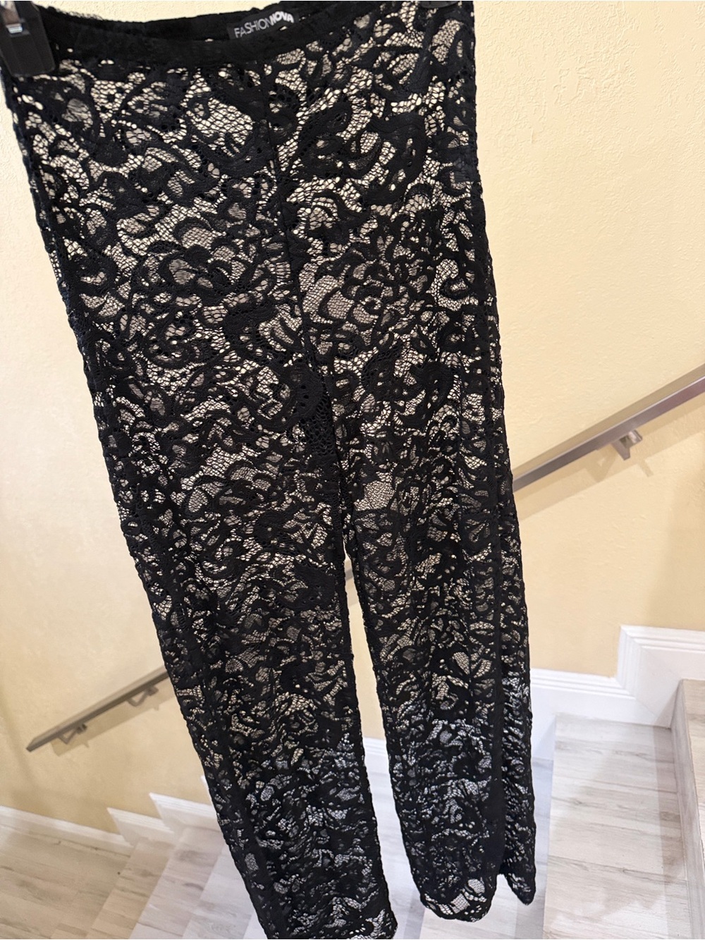 Fashion Nova Black Lace Pants